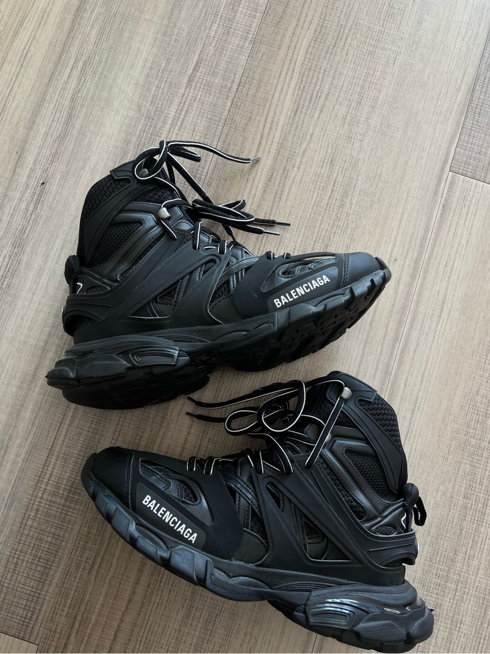 Balenciaga Track Hike Black Sneakers - Picture 1 of 7